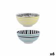 Bowl Bidasoa Zigzag Multicolour Ceramic 15 x 15 x 7,3 cm (6 Units) Online