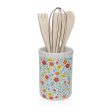 Pot for Kitchen Utensils Versa Flandes Ceramic Dolomite 10 x 15 x 10 cm Supply