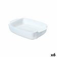 Serving Platter Pyrex Signature White Ceramic Rectangular 25 x 19 x 7 cm (6 Units) Discount