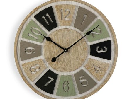 Wall Clock Versa MDF Wood MDF Wood Crystal (4,5 x 60 x 60 cm) on Sale