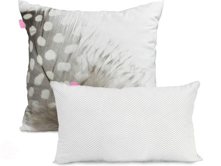 Set of cushion covers HappyFriday Light  Multicolour 2 Pieces Discount