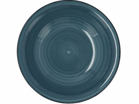 Deep Plate Quid Vita Ceramic Blue (ø 21,5 cm) (12 Units) Online Hot Sale