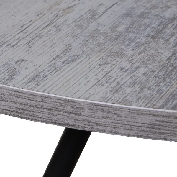 Centre Table Alexandra House Living Black Silver Wood 80 x 44 x 80 cm For Sale