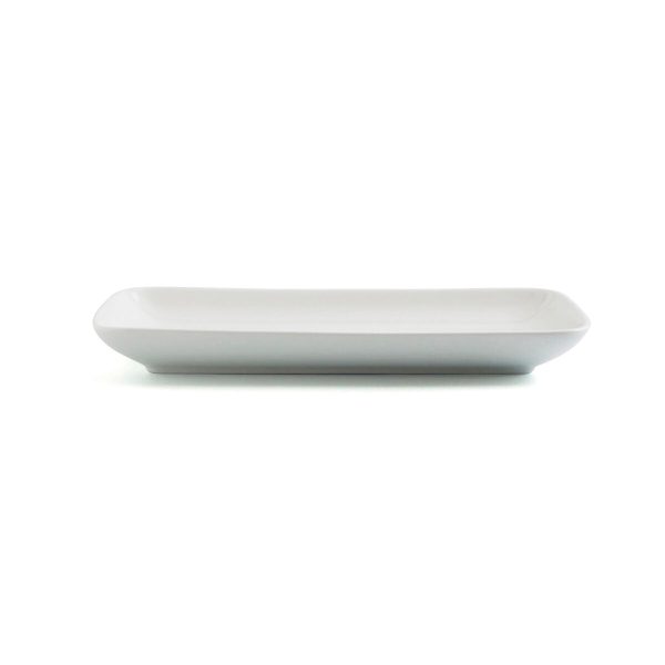 Serving Platter Ariane Vital Coupe Rectangular Ceramic White (28 x 14 cm) (6 Units) For Sale