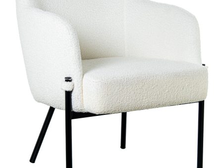 Armchair Alexandra House Living White 44 x 81 x 73 cm Online Sale