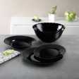 Dessert dish Luminarc Trianon Black Glass (Ø 19,5 cm) (24 Units) Sale