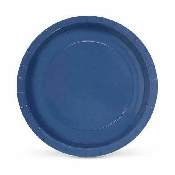 Plate set Algon Disposable Cardboard Blue 10 Pieces 23 x 23 x 1,5 cm (36 Units) Online Sale