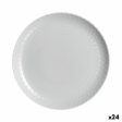 Flat Plate Luminarc Pampille Granit Grey Glass 25 cm (24 Units) Online Sale