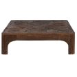 Centre Table Home ESPRIT Brown Wood 100 x 100 x 32 cm Hot on Sale