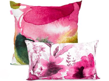 Set of cushion covers HappyFriday Cassia Multicolour 2 Pieces Online Sale