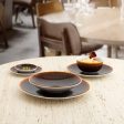 Flat plate Ariane Decor Ceramic Brown (10 cm) (24 Units) Fashion