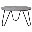 Centre Table Alexandra House Living Black Silver Wood 80 x 44 x 80 cm For Sale