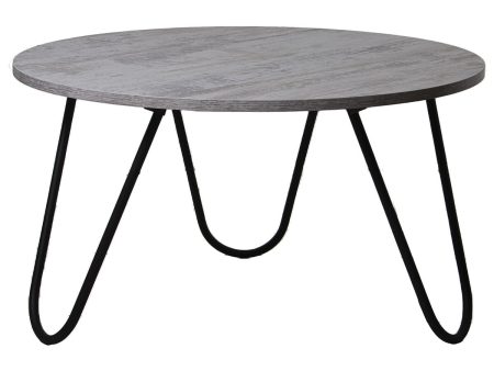 Centre Table Alexandra House Living Black Silver Wood 80 x 44 x 80 cm For Sale