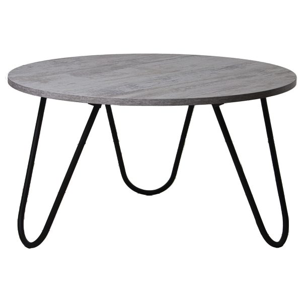 Centre Table Alexandra House Living Black Silver Wood 80 x 44 x 80 cm For Sale