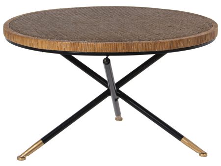 Centre Table Alexandra House Living Brown Black Rattan Natural Fibre 80 x 46 x 80 cm Fashion