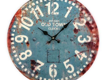 Wall Clock Versa Old Town Metal (4 x 40 x 40 cm) Fashion