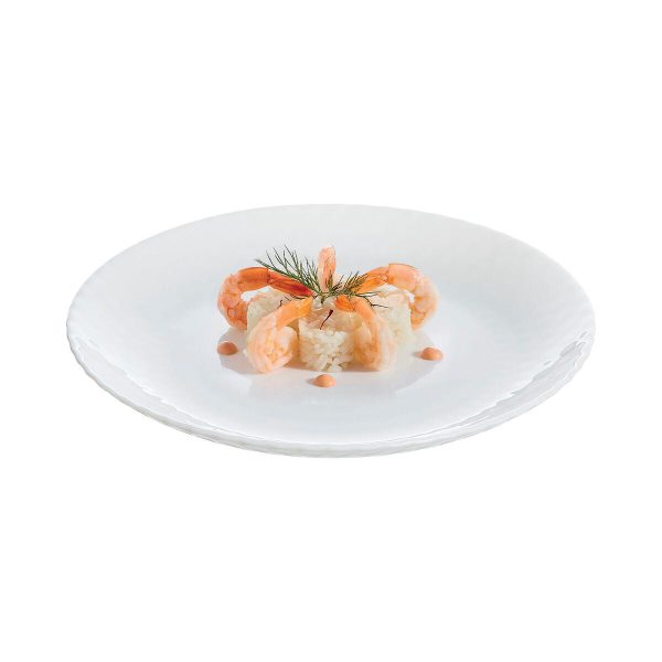 Dessert dish Luminarc Pampille White Glass (19 cm) (24 Units) Discount