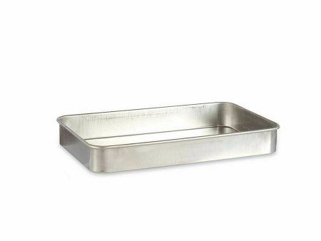 Roasting Tin 32 x 7 x 51,5 cm Silver Aluminium 12 Units Cheap