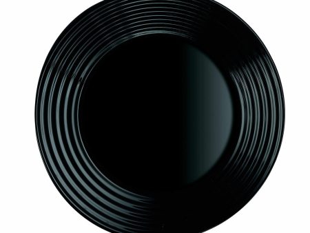 Dessert dish Luminarc Harena Black Glass (19 cm) (24 Units) Online now