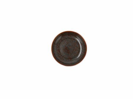 Flat plate Ariane Decor Ceramic Brown (10 cm) (24 Units) Fashion