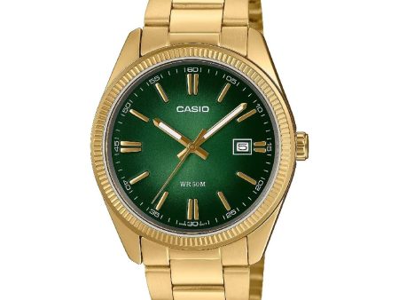 Men s Watch Casio MTP-1302PGC-3AVEF Green on Sale