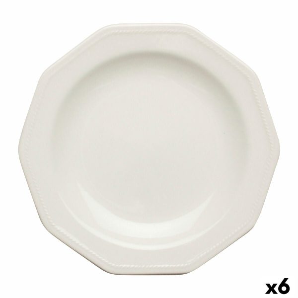 Dessert dish Churchill Artic Ceramic White China crockery (Ø 20,5 cm) (6 Units) For Cheap