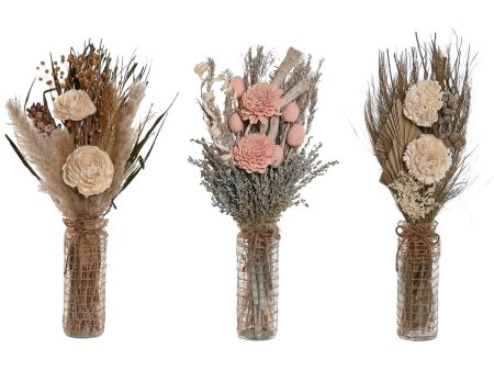 Bunch Home ESPRIT Multicolour Natural Crystal Dried flower 20 x 10 x 50 cm (3 Units) on Sale