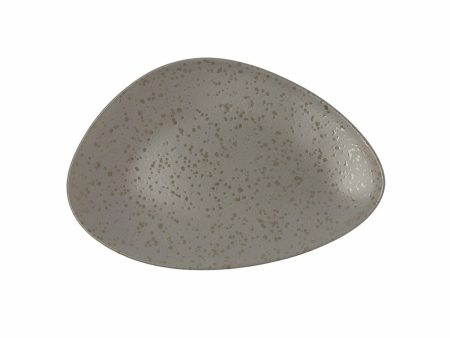 Flat plate Ariane Oxide Triangular Ceramic Grey (Ø 29 cm) (6 Units) Sale