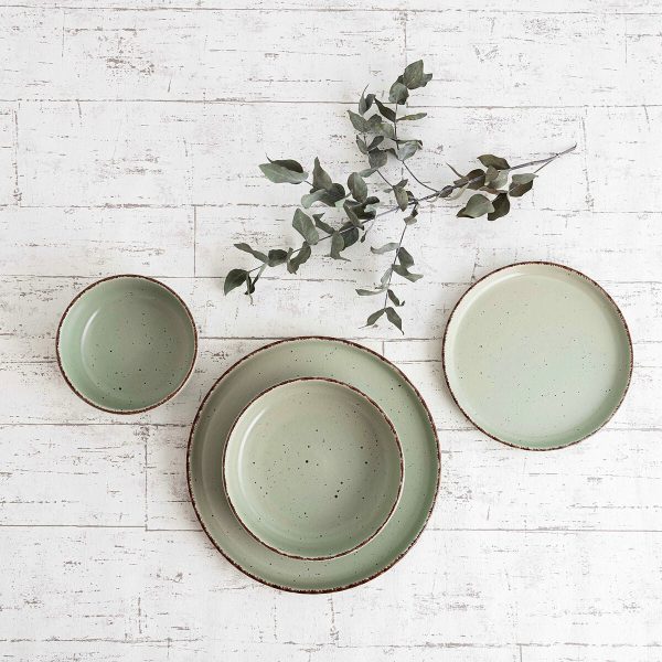 Bowl Quid Duna Green Ceramic 15 x 15 cm (6 Units) Sale