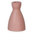 Candleholder Pink Ceramic 9,5 x 9,5 x 12 cm Online Sale