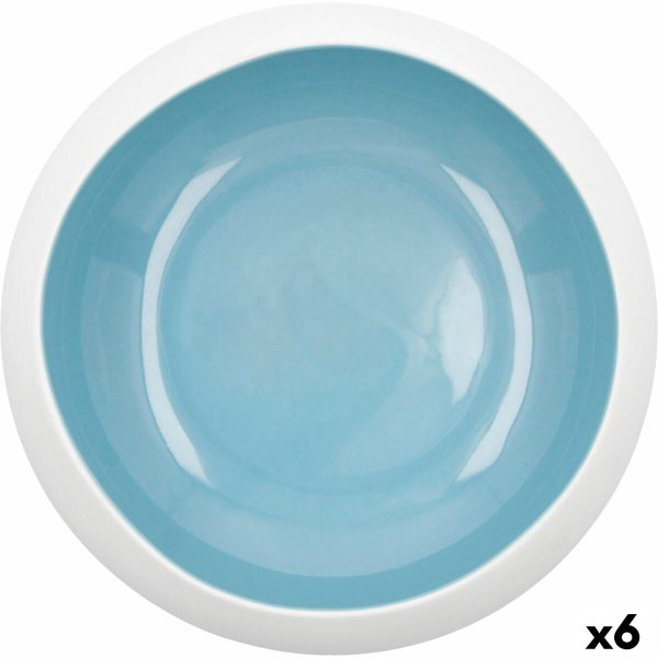 Bowl Ariane Organic Ceramic Blue (16 cm) (6 Units) For Cheap