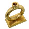 Candle Holder Alexandra House Living Golden Aluminium 14 x 16 x 8 cm Fashion