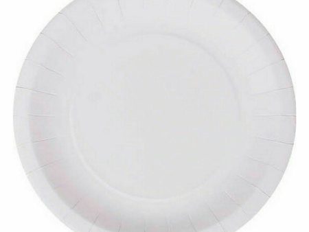 Plate set Algon Disposable Cardboard White 25 Pieces 20 cm (36 Units) Online Hot Sale