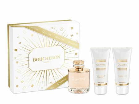 Women s Perfume Set Boucheron QUATRE POUR FEMME EDP 3 Pieces Supply