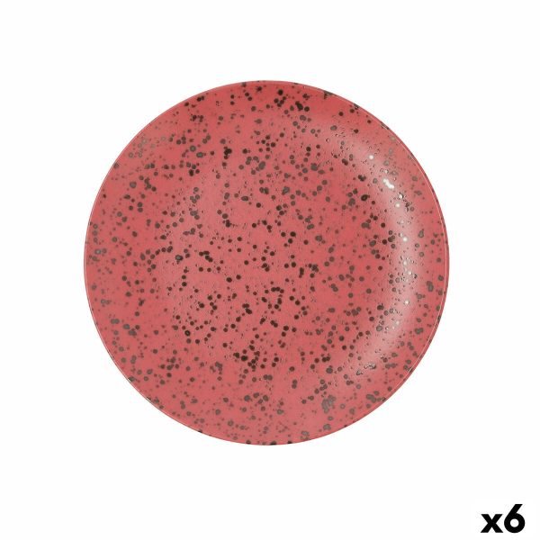 Flat plate Ariane Oxide Ceramic Red (Ø 27 cm) (6 Units) For Sale