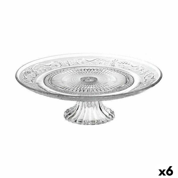 Cake Stand Home Style New Baroc Transparent Ø 33 cm (6 Units) Fashion