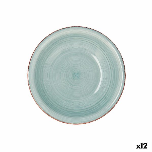 Deep Plate Quid Vita Aqua Ceramic Ø 21,5 cm (12 Units) Cheap