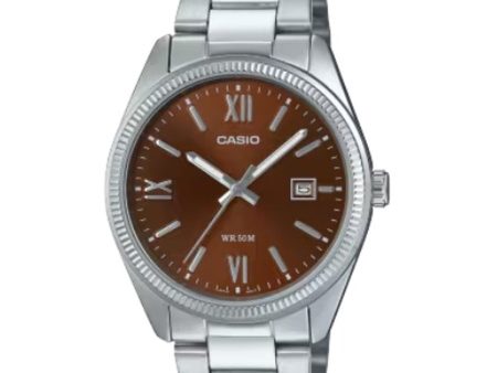 Men s Watch Casio DATE - BROWN - ARABS NUMBERS (Ø 38,5 mm) Sale