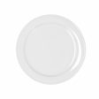 Flat plate Bidasoa Glacial Ceramic White (24 cm) (Pack 6x) Supply