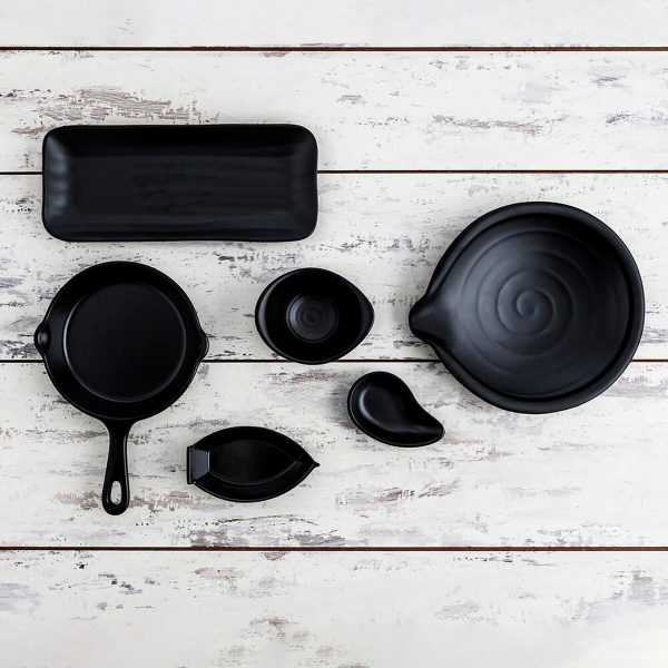 Deep Plate Quid A bordo Black Plastic 25,5 cm (12 Units) Supply