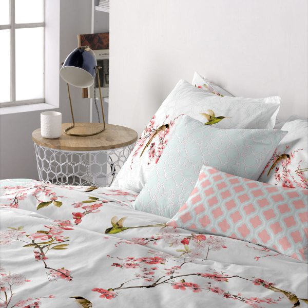 Set of cushion covers HappyFriday Sakura  Multicolour 2 Pieces Online