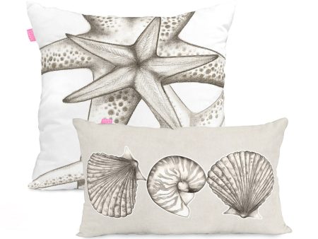 Set of cushion covers HappyFriday Coral reef Multicolour 2 Pieces Fashion