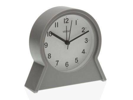 Alarm Clock Versa Franki Grey Plastic 4,4 x 14,5 x 13,7 cm Cheap