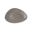 Flat plate Ariane Oxide Triangular Ceramic Grey (Ø 29 cm) (6 Units) Sale