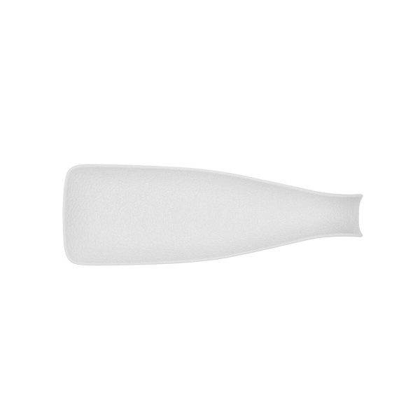 Snack tray Bidasoa Fosil White Ceramic Aluminium Oxide Bottle 31 x 10,1 x 4 cm (12 Units) Online Sale