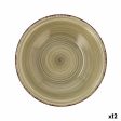 Deep Plate Quid Natura Vita Ceramic Green (ø 21,5 cm) (12 Units) For Cheap