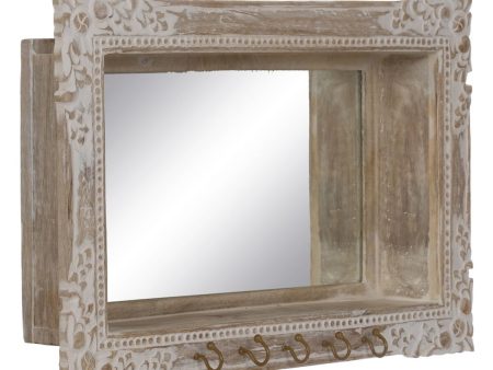 Wall mirror White Beige Vertical 61 x 10,79 x 38 cm Online now