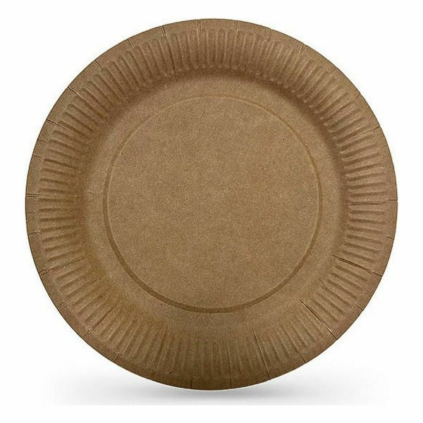 Plate set Algon Disposable kraft paper 10 Pieces 20 cm (24 Units) Sale