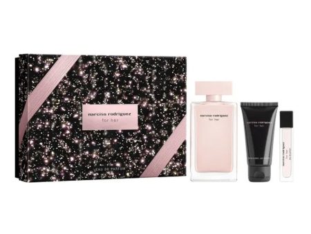 Women s Perfume Set Narciso Rodriguez FOR HER EDP 3 Pieces on Sale