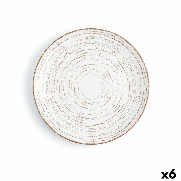 Flat plate Ariane Tornado Ceramic Bicoloured (Ø 27 cm) (6 Units) Online now